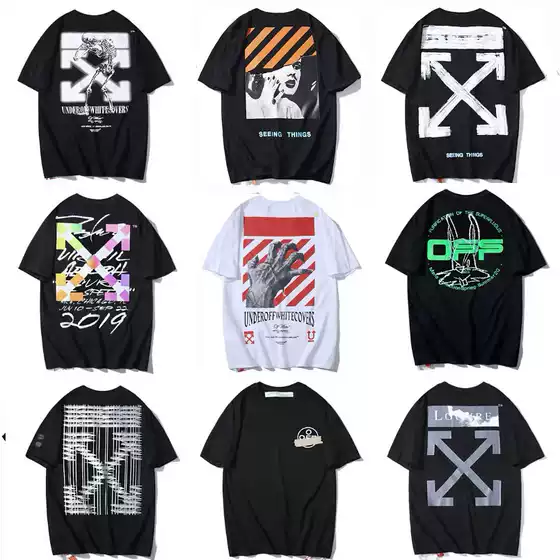 Source 26 Wholesale Summer New Trendy Brand Letter Print Loose Short-Sleeve T-Shirt for Men and Women, Couple Casual Versatile Wear