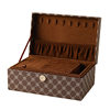 New Leather High-End Jewelry Box Multi-Layer Ring Necklace Earrings Storage Box Large Capacity Jewelry Box Wholesale