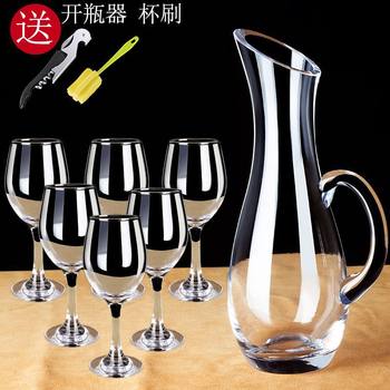 Crystal Red Wine Glass Set for Home European Creative Decanter Goblet Wine Glass Wine Set High-End Crystal Cup