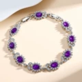 Purple gemstone bracelet