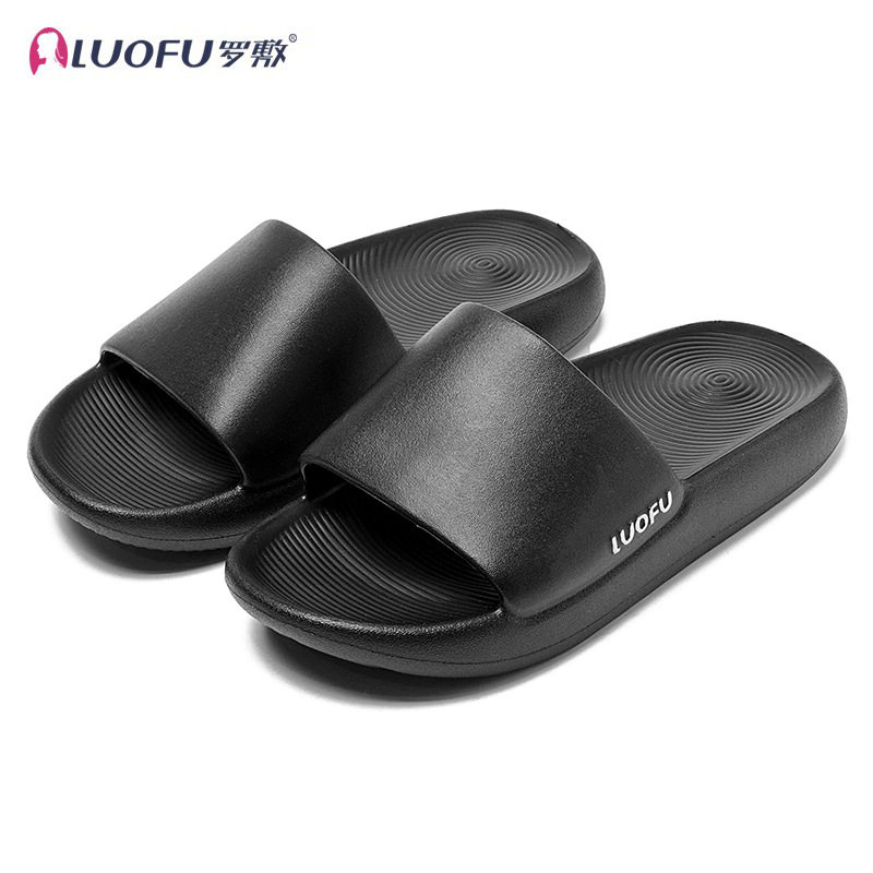Luo Fu High-class Couple Sandals and Slippers Men's Summer Bathroom Non-slip Indoor Home Women's Outer Wear Beach Shoes Swimming Pool