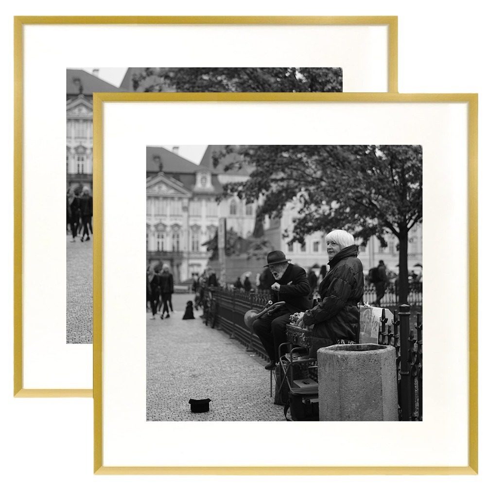 Cross-border Direct Supply Aluminum Alloy Square Simple Thin Narrow Edge Aluminum Alloy Picture Frame Photo Frame Creative Mounted poster frame Wall Hanging