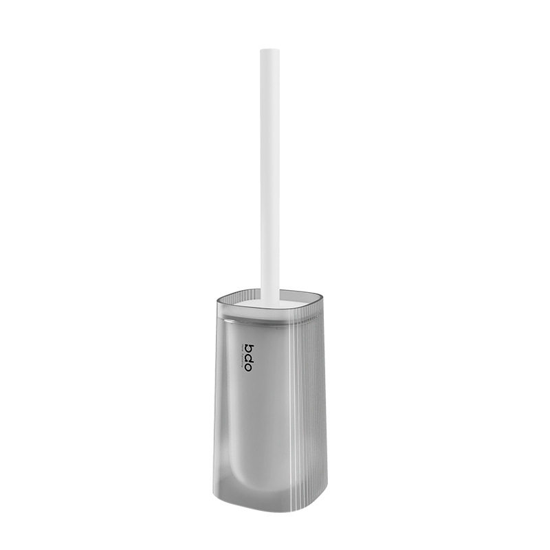 Floor-Standing Toilet Brush, No-Drill, Household Squat Toilet, No Dead Corners, High-Value Bathroom Toilet Brush, Hard Bristle Brush