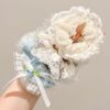 Fresh and Simple Lace Bow Floral Hair Tie 2025 New Elastic Hair Accessory Bun Hair Rope Hair Ornament