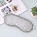 Gray ice ball eye mask (white beads) type B