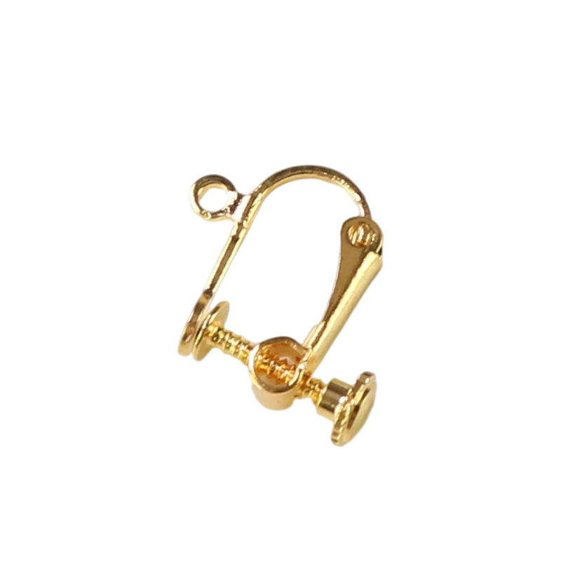 螺丝耳夹耳饰 无耳洞复古耳钉螺旋耳环配饰 diy饰品配件厂家批发