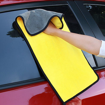 Car Wash Towel High-density Thickened Large Absorbent Coral Fleece Car Wash Towel Double-sided Quick-dry Car Cleaning Car Wash Towel