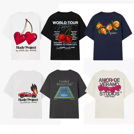 26SS Nudepr Trendy Heavyweight Cotton Loose Fit T-Shirt for Men and Women Couple