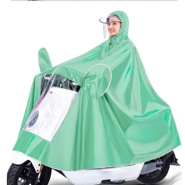Morandi Electric Poncho Raincoat Anti-rainstorm Full-body Electric Motorcycle Single Extra-large Thickened Men's and Women's New Style