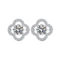 Four-leaf clover earrings [5mm]]