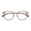 Ultra Light New Japanese Style Retro Glasses Frame Women's Round Frame Glasses Frame Myopia Cold Tea Color Can be Fit with Preference