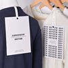 Extra Large Anti-Tamper Tag Customized Disposable Anti-Return Anti-Tamper Label Clothing Tag Card Logo Hanging Card Customized