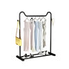 Floor-type Drying Rack Indoor Simple Coat Rack Household Bedroom Hanger Thickened Double-pole Balcony Storage Rack