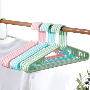 Extra Large Plastic Hanger Thickened Adult Clothes Hanger Clothes Bracer Drying Clothes Household Non-slip Overcoat Hanger