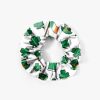 Cross Border Irish Festival Intestinal Hair Ring St Patrick's Day Printed Shamrock Ball Head Fashionable Saute Head Rope