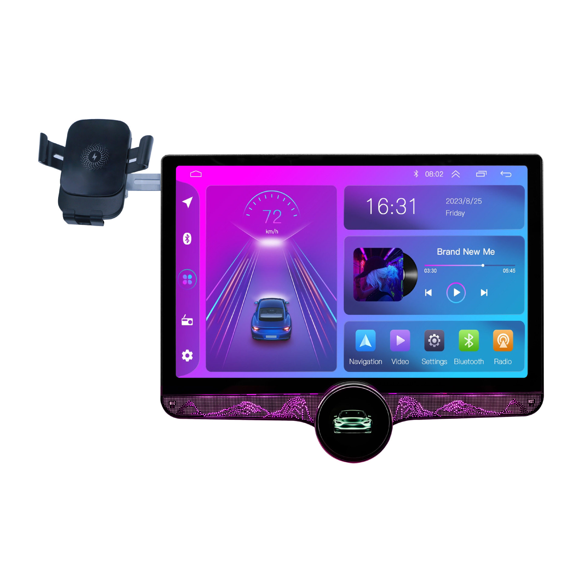 Factory Cross-Border Direct Sales 11.5inch Single Knob Universal Car Navigation Eight Core Gps Android Carplay Navigation