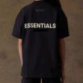 Flocked white lettering