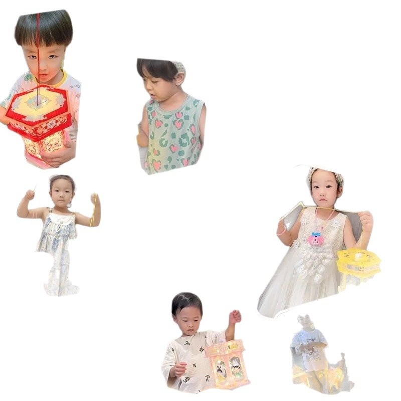 Mid-Autumn Festival Lantern Children's Cartoon Portable Lantern 2025 New Material Pack Jade Rabbit Lantern Moon Rabbit Luminous Lantern