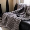 High-grade Class A Thickened Imitation Mink Fleece Imitation Fur Blanket Autumn and Winter Warm Sofa Blanket Nap Blanket Office Fleece Blanket 6