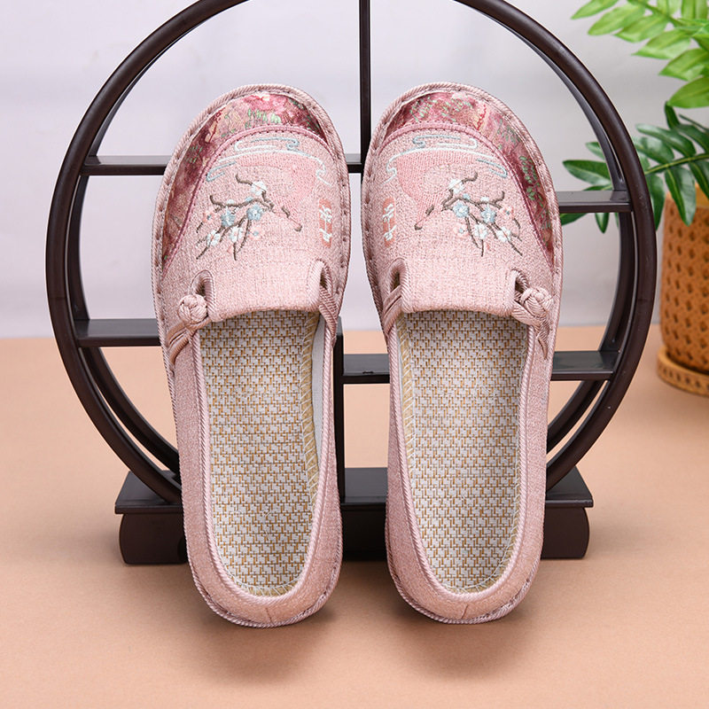 Yan Xuan [Happy Deer] New Chinese Style National Style Shoes Retro Ethnic Style Han Clothing Embroidered Shoes Old Beijing Cloth Shoes Women's Shoes