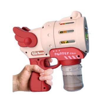 Internet Celebrity Angel Electric Bubble Machine Wedding Lighting Fully Automatic Bubble Handheld Bubble Blowing Children's Toy