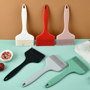 Integrated Food-Grade Silicone Oil Brush Barbecue Brush Baking Tool Seasoning Brush Sauce Brush 7cm Widened and High Temperature Resistant