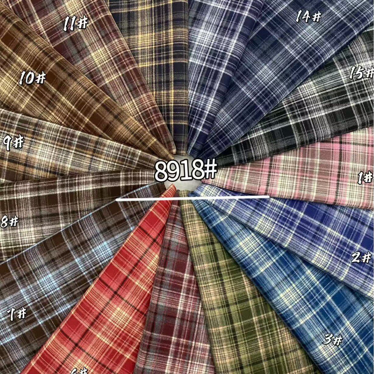 Новая осенне-зимняя тканая юбка TR plaid JK, детская одежда, женская клетчатая ткань с рисунком, жаккардовая пряжа, окрашенная оптовая продажа с фабрики Изображение 1
