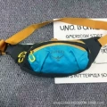 Aqua blue and yellow zipper