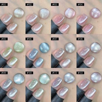 Dusk Rogge Nail Art Ice Crystal Jelly Cat's Eye 2024 Summer Eye-resistant White Light Sense Popular Ice Nail Glue
