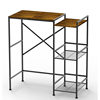 Microwave Oven Rack Kitchen Household Desktop Stainless Steel Oven Rack Rice Cooker Placement Rack Countertop Storage Rack
