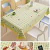 2025 New Model Simple and Classy Dust-Proof and Oil-Proof Wipe-Clean Pvc Tablecloth Supports Dropshipping Nordic Style