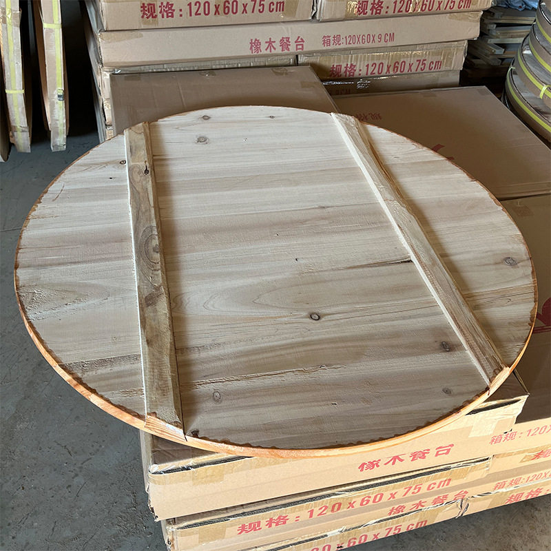 厂家直销杉木圆桌大排档饭店流水席桌面酒店家用圆桌大圆桌批发