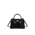 Black 22cm (crocodile pattern)