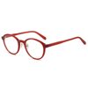 Ancollar Red Ultra-Light Tr Slimming Look Round-Frame Flat Mirror Retro Fashionable Square and Round Face Myopia Women Can Be Equipped with Prescription