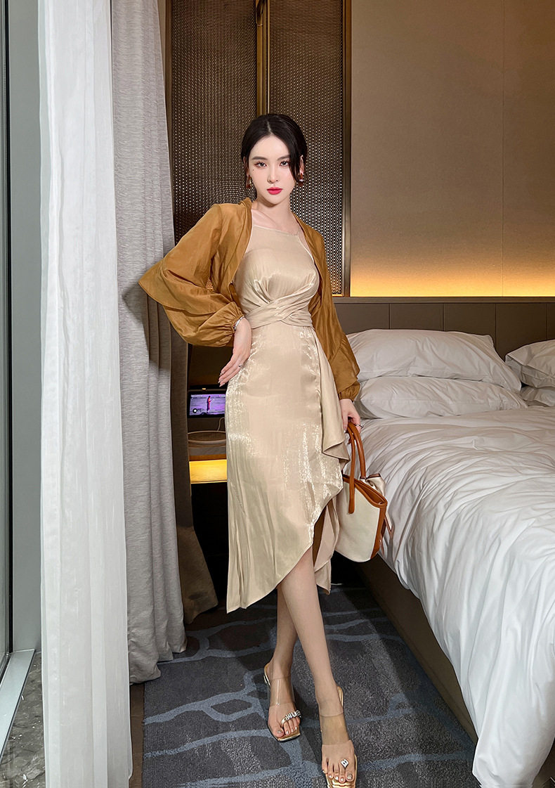 Áo khoác cardigan nữ ngắn tay mỏng nhẹ chống nắng du lịch phong cách phương Tây — [Đen], [Trắng], [Kaki] chi tiết 30