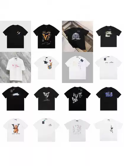 Cross-Border High-End Version 2025 Summer New Classic Letter Large Logo Print Craft Unisex Short-Sleeve T-Shirt