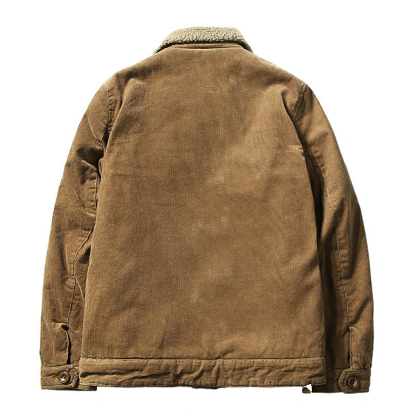 Factory wholesale winter corduroy men's cotton-padded jacket collar casual cotton-padded jacket warm cotton-padded jacket 1852