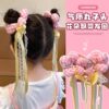 Children's Cute Flower Hair Band Little Girl Korean Style Hair Tie Hair Rope Rubber Band Hair Accessories Ball Hair Rope Headdress