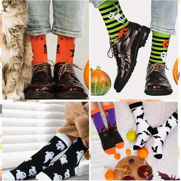 ฤดูใบไม้ร่วงและฤดูหนาวของ Amazon อินเทรนด์ ถุงเท้าถุงเท้ากลา...