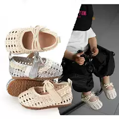 Baby Girl Sandals 2026 Summer New Soft-Soled Baby Toddler Shoes Non-Slip Breathable Girls' Shoes Princess Flats