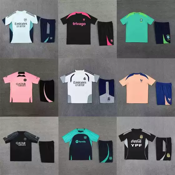 Wholesale Barcelona Real Madrid Arsenal Chelsea Brazil Argentina Spain Training Uniforms Jerseys Football Suits