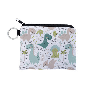 Fresh Dinosaur Cartoon Creative Coin Purse Water-repellent Storage Bag Portable Personalized Card Case Key Bag
