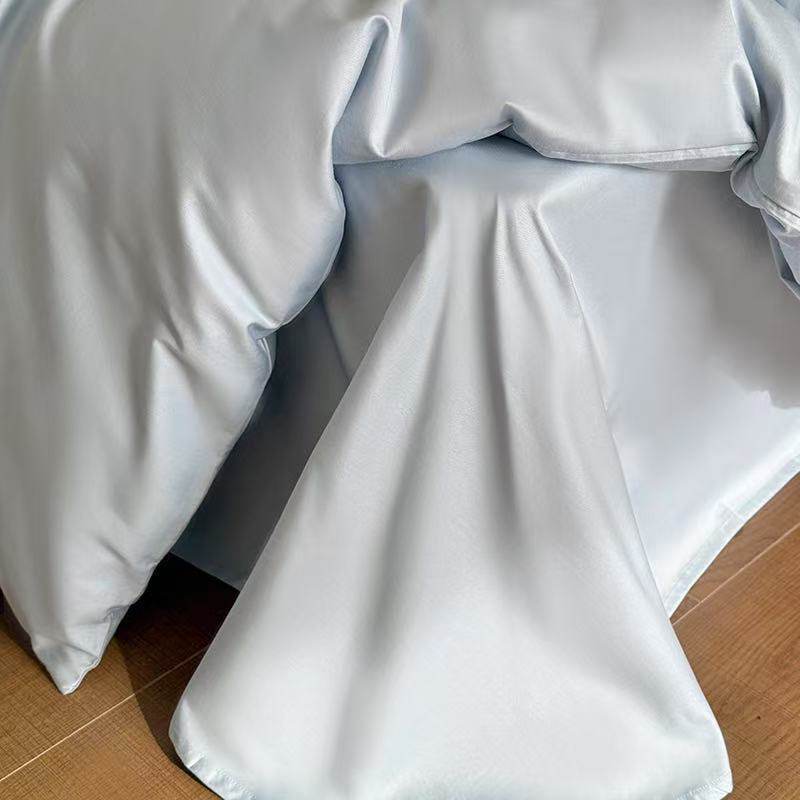 Back-To-School Girl's Heart 100-Count Long-Staple Cotton Embroider Three- or Four-Piece Set Cute Rabbit Cotton Bed Bed Sheets Quilt Cover Bedding 9