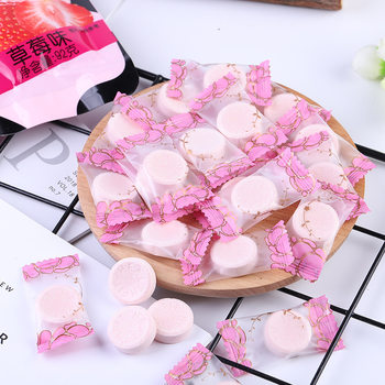 Dabashi milk slices specialty strawberry flavor dry candy children student High calcium cheese chewable tablets factory wholesale