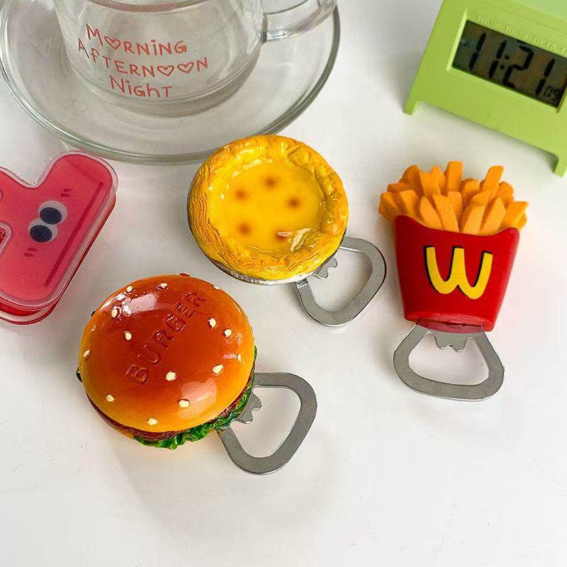 Cartoon Cute Crayfish Corn Carrot Candied Hawthorn Refrigerator Magnet Beer Bottle Opener Magnetic Screwdriver