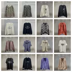 High-Quality D Brand Letter Logo Unisex Loose Knit Sweater Cd Foreign Trade Trendy Brand Cross-Border