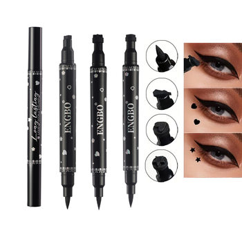 Cross-Border Double-Ended Seal Eyeliner Waterproof Novice Eye Corner and Tail Eyeliner Seal Pen All-In-One Long-Lasting and Quick-Drying