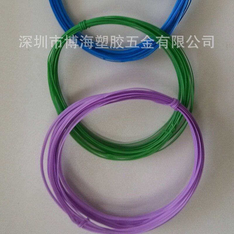 Factory wholesale PE rubber-coated iron core tie wire toy tie wire rubber-coated iron wire tie wire tie wire iron core tie rope