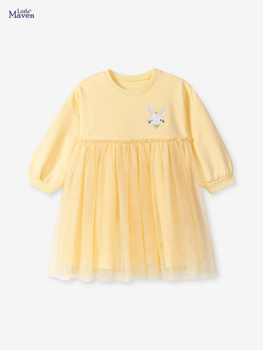 [Style] Kids' Dress Wholesale, New Girls' Tulle Dress, Autumn Cartoon Kids' Princess Dress