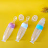Infant Suction Cup Rice Cereal Bottle 90ml Squeeze Spoon Feeding Soft Spoon Children's Tableware Food-Grade Silicone Rice Cereal Bottle